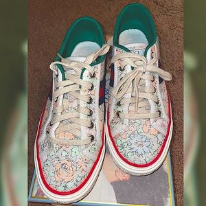 Gucci Liberty London 1977 canvas tennis shoe Sz 9